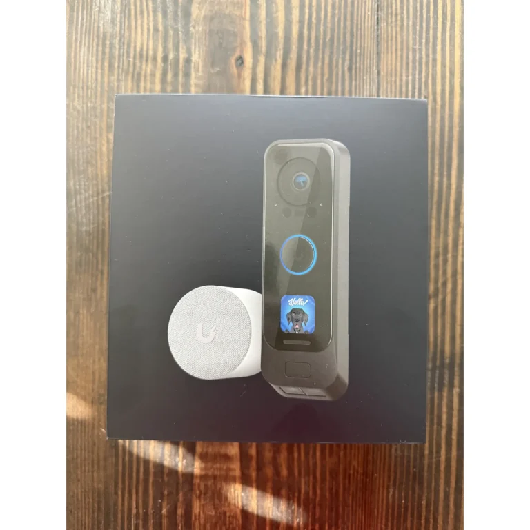 Doorbell and entry camera equipment used for a connected entry project.