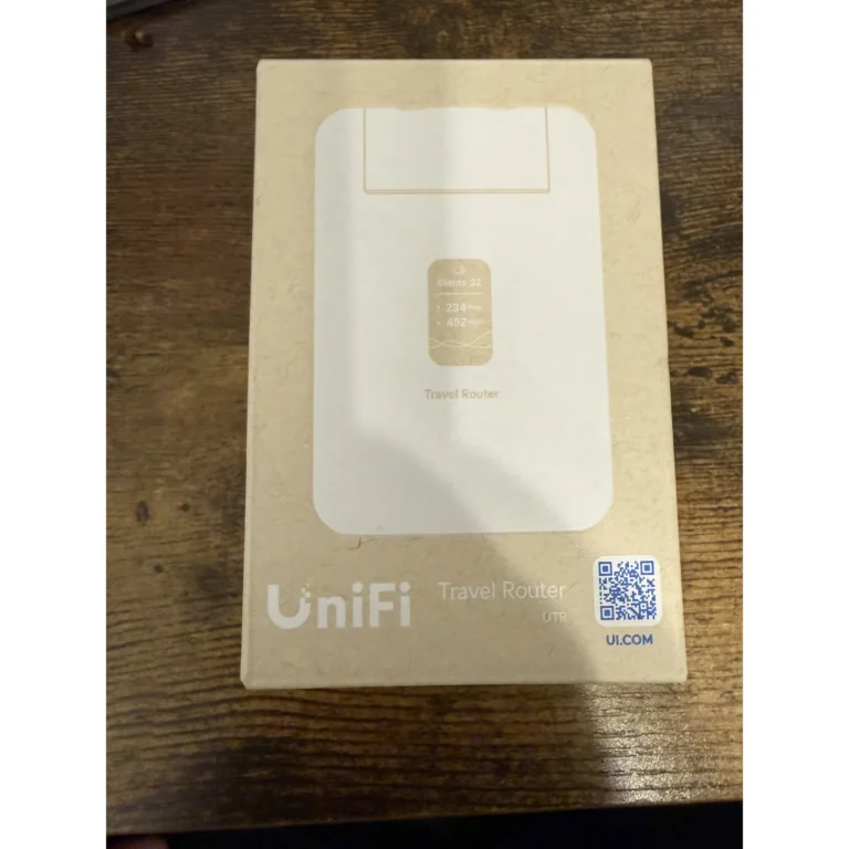 UniFi access point equipment staged for Wi-Fi installation work.