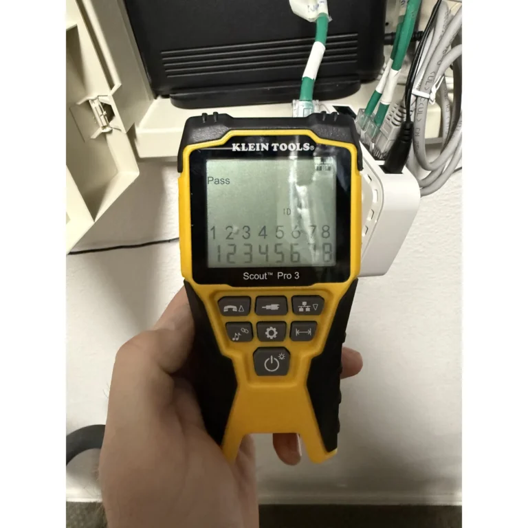 Handheld diagnostic tool used during Texas 67 Systems field work.