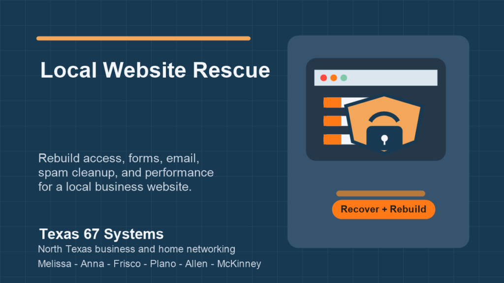 Local Website Rescue - Texas 67 Systems featured image