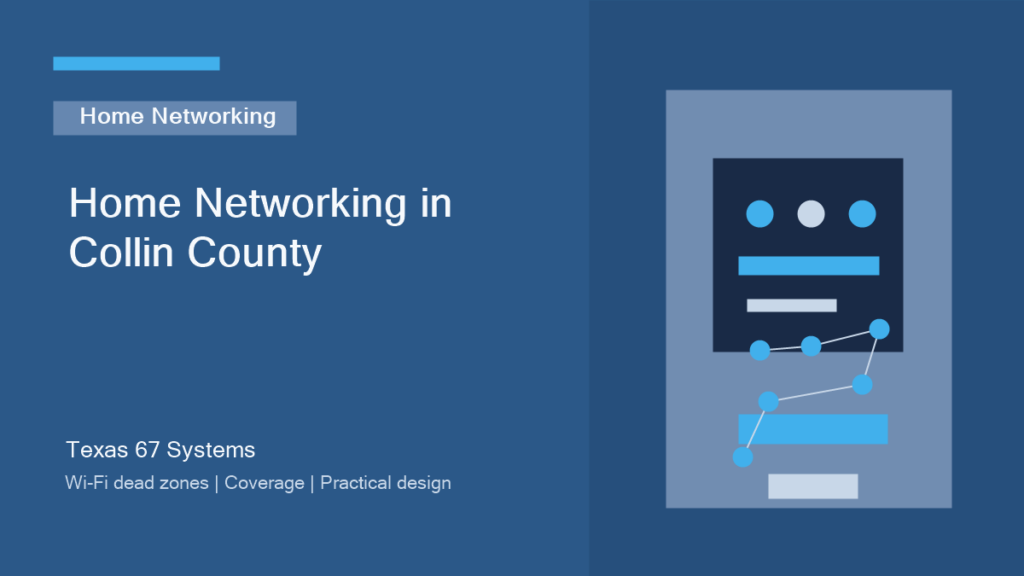 Texas 67 Systems title card for home networking in Collin County.